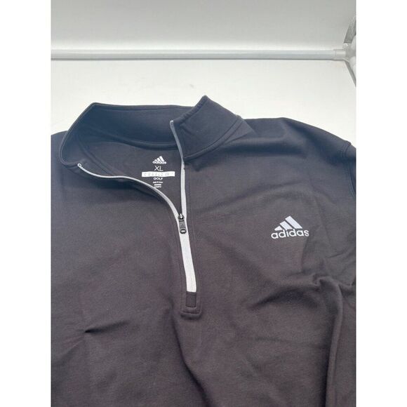 Adidas Golf Men’s ¼ 3 stripe top, Black, XL - Picture 11 of 11